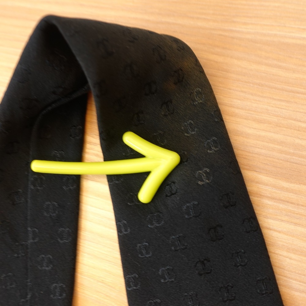 CHANEL Neck Tie Men Black CC Monogram Logo Stripe Silk French Luxury FRANCE $425 - Picture 6 of 16